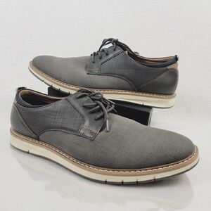 Sonoma 204250 Men's Lyden Gray Lace Up Casual Oxford Dress Shoes Size US 9.5M